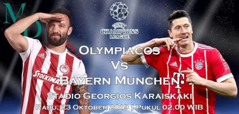 Soi kèo Olympiakos vs Bayern Munich 02h00' ngày 23/10/2019