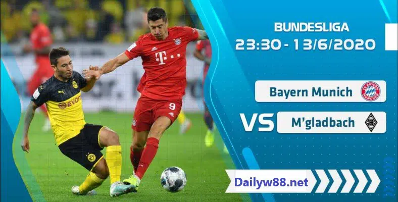 Soi kèo Bayern Munich vs Monchengladbach 23h30' ngày 13/6/2020