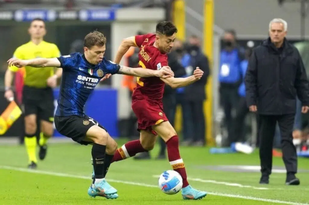 Inter Milan vs AS Roma, Serie A 2021/22 (c) Ảnh AP